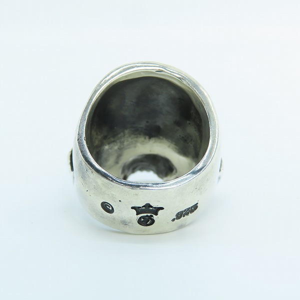 実際に弊社で買取させて頂いた【ギャラ付】Gabor/ガボール ガボラトリー LARGE SKULL RING ｗ/OUT JAW ラージスカル リング ｗ/アウトジョー【現行】19-21号の画像 4枚目