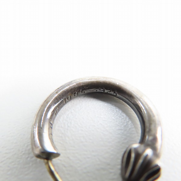 実際に弊社で買取させて頂いたCHROME HEARTS/クロムハーツ プレーンフープピアスの画像 5枚目