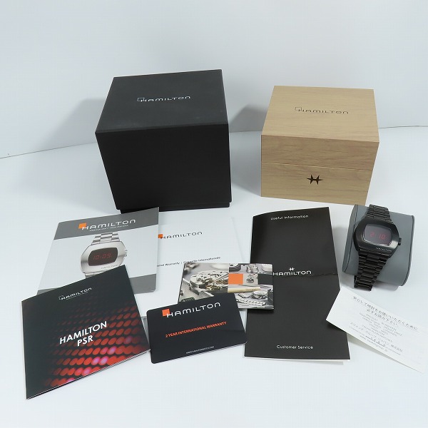 実際に弊社で買取させて頂いた【ギャラ付き】HAMILTON/ハミルトン パルサー復刻 アメリカン クラシック PSR デジタル クオーツ 腕時計 H52404130の画像 8枚目