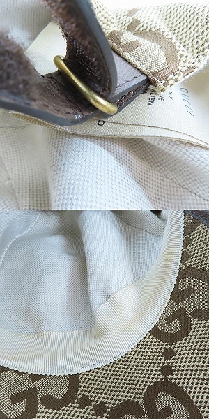 実際に弊社で買取させて頂いた【JPタグ】GUCCI/グッチ GGスプリームキャンバス ベースボールキャップ 681264-3HAGJ M/57cmの画像 9枚目