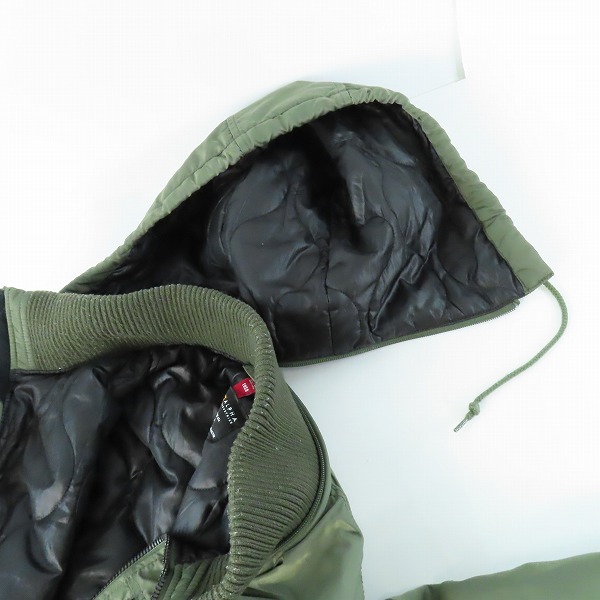 実際に弊社で買取させて頂いたALPHA INDUSTRIES/アルファインダストリーズ フライトジャケット TA1468-003/Lの画像 5枚目