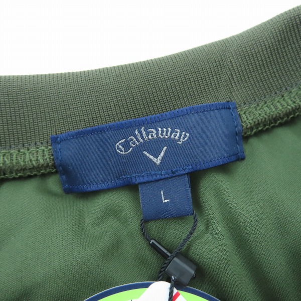 実際に弊社で買取させて頂いた【未使用】Callaway/キャロウェイ ゴルフウェア 中綿プルオーバージャケット カーキ C21216103/Lの画像 2枚目
