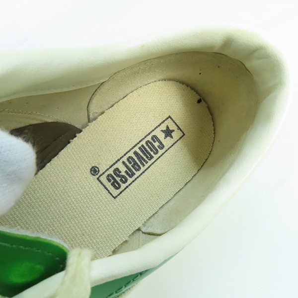 実際に弊社で買取させて頂いた【難有り】CONVERSE/コンバース 90 JACK STAR OX ジャックスター GREEN WHITE /7.5の画像 4枚目