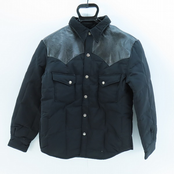 実際に弊社で買取させて頂いたSUGAR CANE/シュガーケーン レザーヨークダウンジャケット SC12342/M