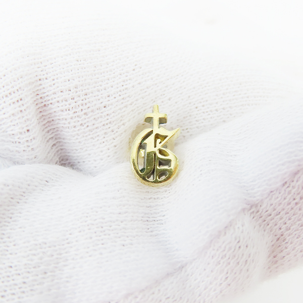 実際に弊社で買取させて頂いたGANGSTERVILLE/ギャングスタービル × galcia/ガルシア 18K トレードマークピアス ゴールドの画像 1枚目