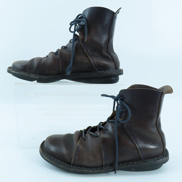 実際に弊社で買取させて頂いたTrippen/トリッペン Nomad blue レースアップ ブーツ NOMAD-WAW212 37の画像 3枚目