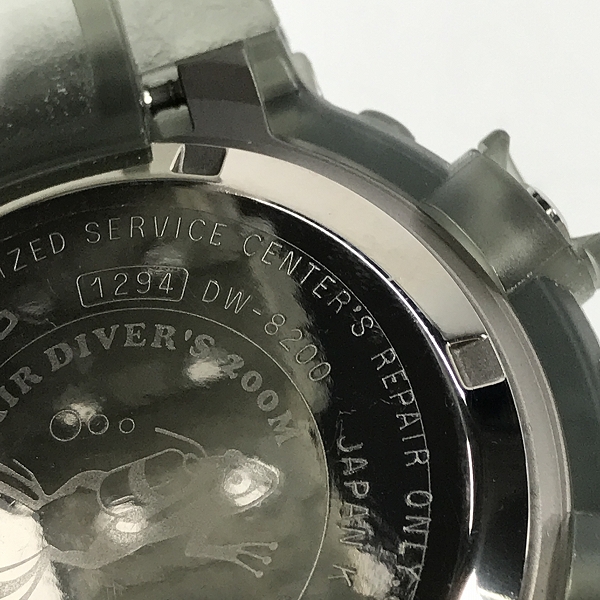 実際に弊社で買取させて頂いたG-SHOCK/Gショック FROGMAN/フロッグマン MEN IN SMOKE/メンインスモーク DW-8200MS-8T【動作未確認】の画像 5枚目