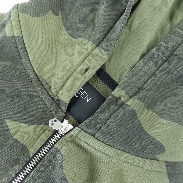 実際に弊社で買取させて頂いたHYDROGEN/ハイドロゲン 迷彩/カモフラ柄 ジップアップパーカー/Lの画像 6枚目