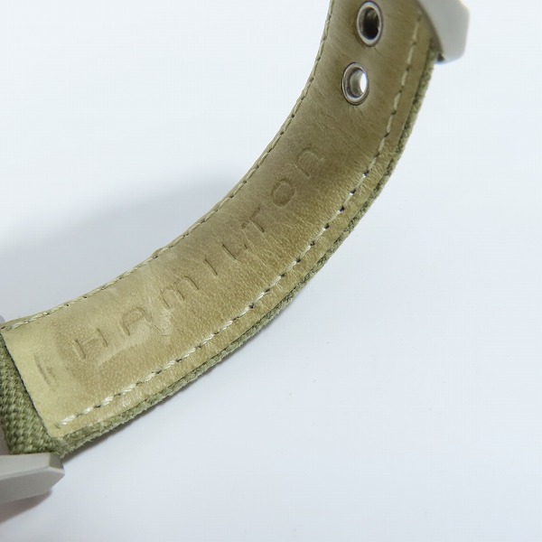 実際に弊社で買取させて頂いたHAMILTON/ハミルトン Khaki/カーキ フィールド 手巻き 腕時計/ウォッチ H694190の画像 4枚目