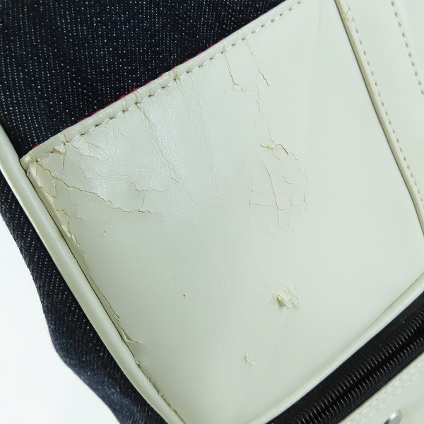 実際に弊社で買取させて頂いた【難有り】EVISU/エヴィス デニム生地カモメ トート/ボストンバッグの画像 8枚目