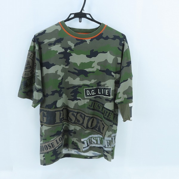 実際に弊社で買取させて頂いた【JPタグ】DOLCE＆GABBANA/ドルチェ＆ガッバーナ/ドルガバ 迷彩柄カットソー G8JQ8Z/46