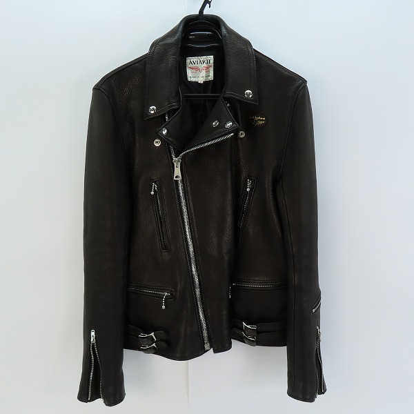 実際に弊社で買取させて頂いたLewis Leathers/ルイスレザー×リアルマッコイズ ディアスキン ライトニング ライダース ジャケット 42