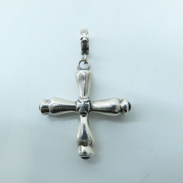 実際に弊社で買取させて頂いた【証明書付】Loree Rodkin/ローリーロドキン クロスペンダントトップ/チャーム ブラックオニキスの画像 1枚目