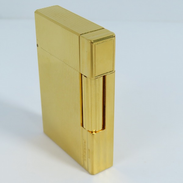 実際に弊社で買取させて頂いたS.T.Dupont/デュポン GATSBY/ギャッツビー ガスライター インターセクト ゴールド 18238の画像 3枚目