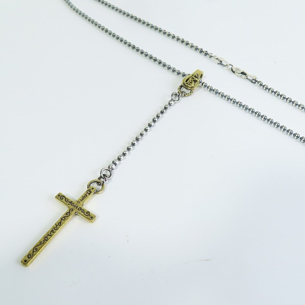 実際に弊社で買取させて頂いた(2)GANGSTERVILLE×Galcia/ギャングスタービル×ガルシア ROSARY/ロザリオ ネックレス シルバー925×ブラス