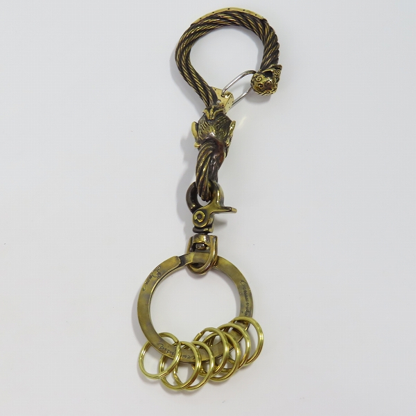 実際に弊社で買取させて頂いた（2）Gangsterville×galcia/ギャングスタービル×ガルシア キーホルダー DEVIL/デビル ブラス 真鍮 キーフック 15cmの画像 2枚目