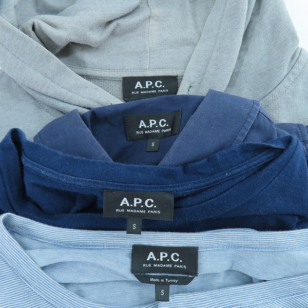 実際に弊社で買取させて頂いたA.P.C./アーペーセー 半袖Tシャツ/シャツ/パーカー 4点セットの画像 2枚目