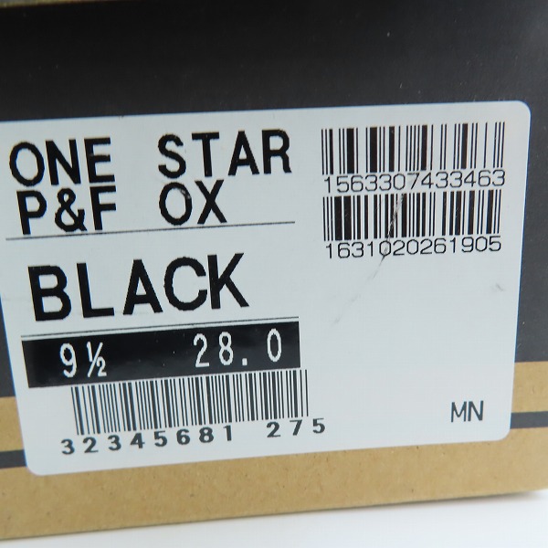 実際に弊社で買取させて頂いた【未使用】CONVERSE/コンバース ONE STAR P&F OX  ハロウィン限定 ワンスター レザー スニーカー/9.5の画像 7枚目