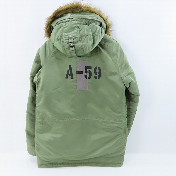実際に弊社で買取させて頂いたALPHA INDUSTRIES/アルファインダストリーズ N-3B 55周年記念 LIMITED EDITION MIL-J-6278 フライトジャケット 20600-5549/XLの画像 1枚目