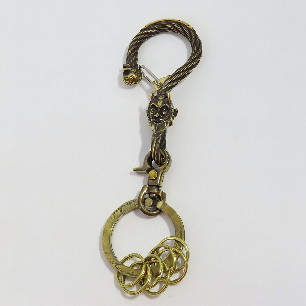 実際に弊社で買取させて頂いた（2）Gangsterville×galcia/ギャングスタービル×ガルシア キーホルダー DEVIL/デビル ブラス 真鍮 キーフック 15cmの画像 1枚目