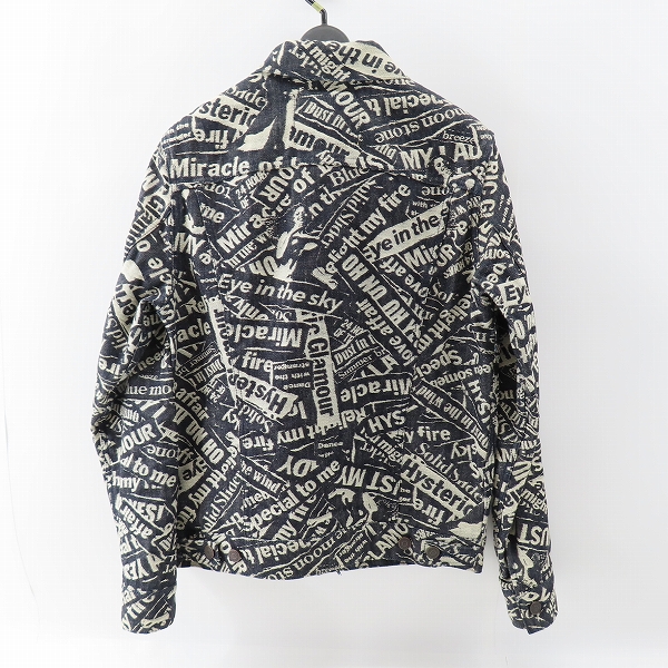 実際に弊社で買取させて頂いたHYSTERIC GLAMOUR/ヒステリックグラマー RIDE ON TIMEジャカード RAWデニムGジャン 02191AB11 Sの画像 1枚目