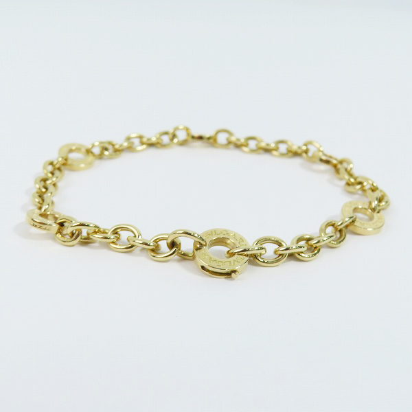 実際に弊社で買取させて頂いたBVLGARI/ブルガリ ブルガリブルガリ AU750/K18YG/イエローゴールド リンクブレスレット の画像 3枚目