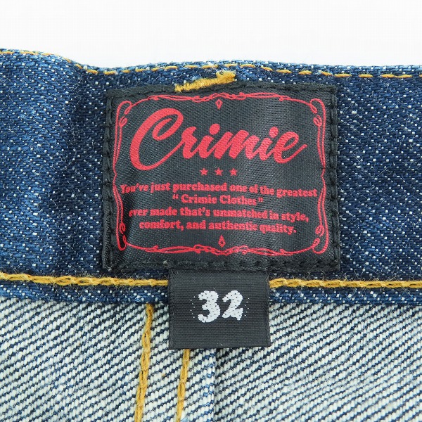 実際に弊社で買取させて頂いたTHE CRIMIE/クライミー ボタンフライ デニムパンツ COF1-PT03/32の画像 4枚目