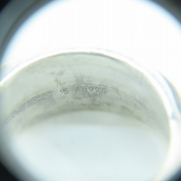 実際に弊社で買取させて頂いたHERMES/エルメス ワイドツイストリング 14.5-15.5号の画像 7枚目