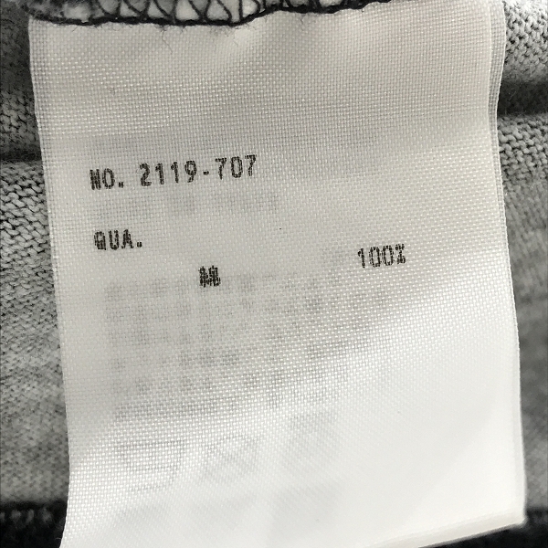 実際に弊社で買取させて頂いたLAD MUSICIAN/ラッドミュージシャン スーパービッグTシャツ ブラック×レッド  2119-707 の画像 3枚目