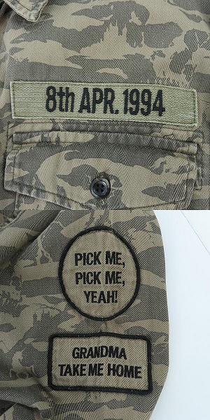 実際に弊社で買取させて頂いたHYSTERIC GLAMOUR/ヒステリックグラマー KURT COBAIN/カートコバーン リバーシブル シャツ 4AH-1653/Lの画像 7枚目