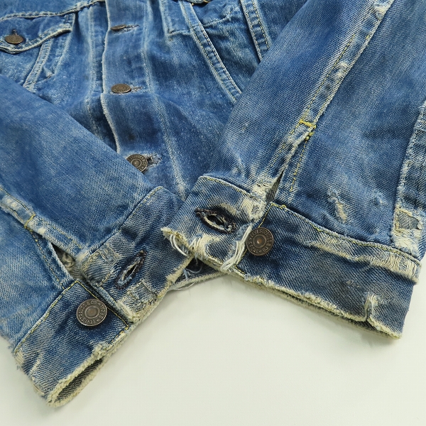 実際に弊社で買取させて頂いたLevi's/リーバイス ビッグE/ボタン裏刻印D デニムジャケット/ジージャンの画像 7枚目