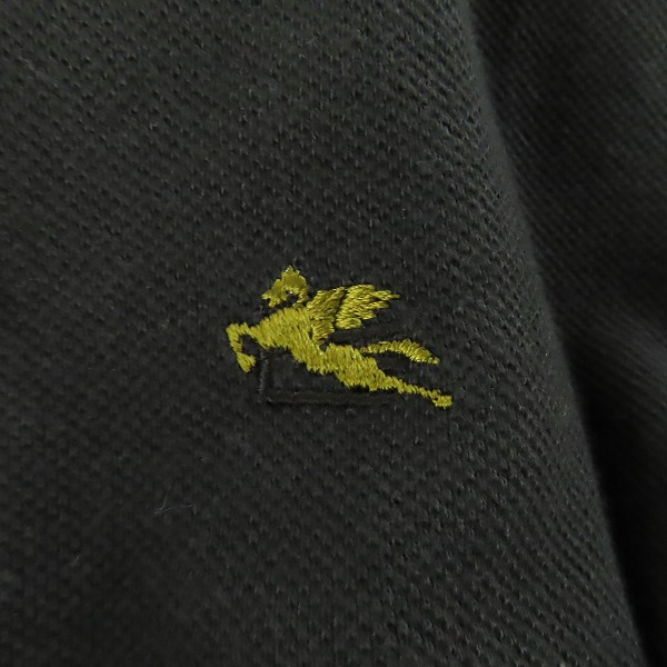 実際に弊社で買取させて頂いたETRO/エトロ 胸ロゴ刺繍 長袖ポロシャツ Sの画像 6枚目