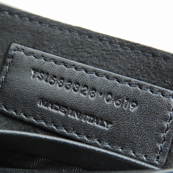 実際に弊社で買取させて頂いたSaint Laurent/サンローラン Teddy Bucket Bag Leather Mini/テディバケットバッグ チェーンショルダー YSL583328 0619の画像 7枚目