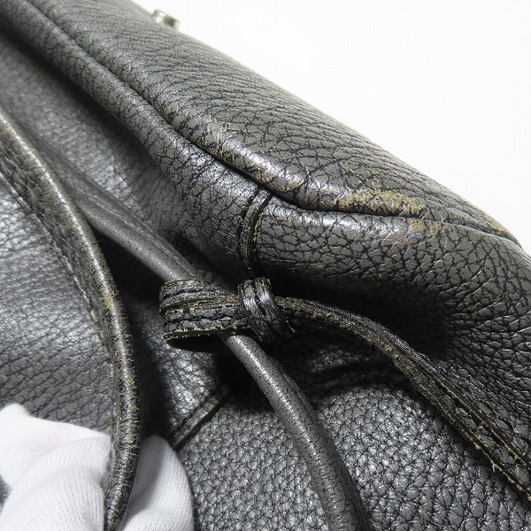 実際に弊社で買取させて頂いたaniary/アニアリ 裏地迷彩柄 レザー トートバッグの画像 6枚目