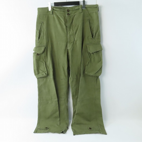 実際に弊社で買取させて頂いたFRENCH ARMY/フランス軍 後期 ビンテージ M-47 ミリタリー カーゴパンツ
