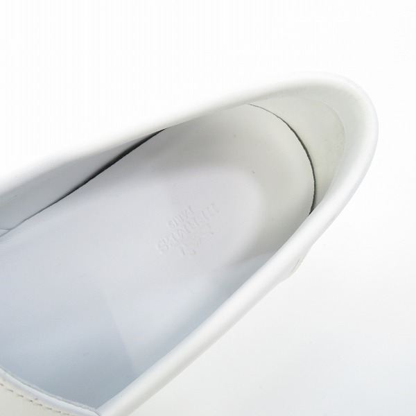 実際に弊社で買取させて頂いたHERMES/エルメス ゲーム ケリー レザー シューズ ホワイト 42の画像 4枚目