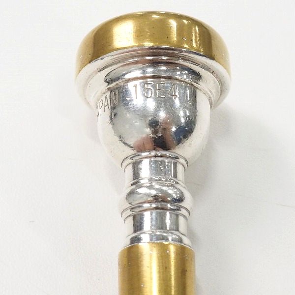 実際に弊社で買取させて頂いたYAMAHA/ヤマハ 15E4 シルバー/ゴールド トランペット用マウスピースの画像 1枚目
