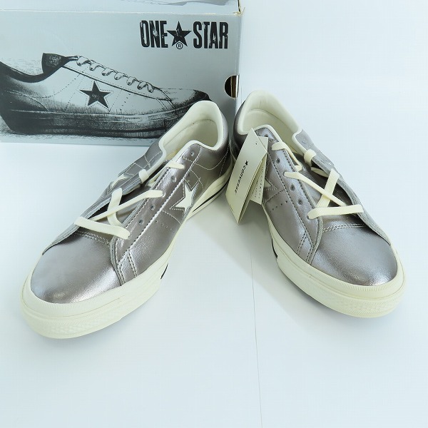 実際に弊社で買取させて頂いたCONVERSE/コンバース One Star ワンスター Enamel Leather Ox Silver 1C016/28