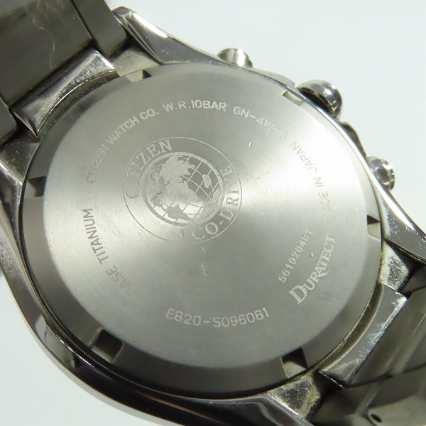 実際に弊社で買取させて頂いたCITIZEN/シチズン エコドライブ  チタン デイト 腕時計 E820-S096081【動作未確認】の画像 4枚目