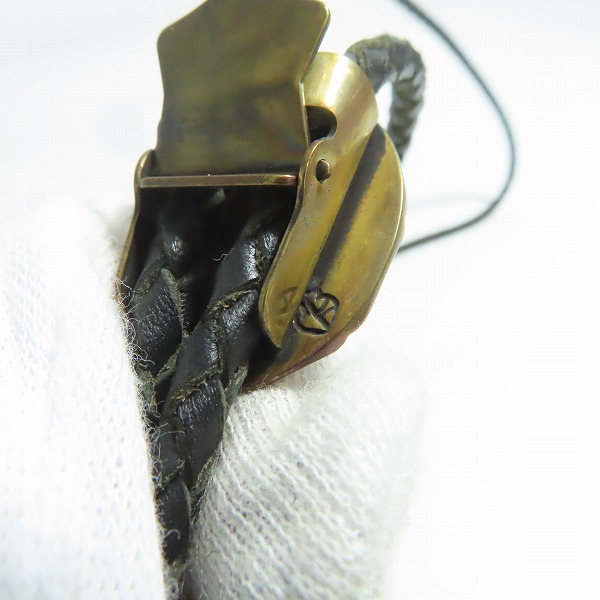 実際に弊社で買取させて頂いた(1)GANGSTERVILLE×Galcia/ギャングスタービル×ガルシア G ループタイ/ボロタイ/ブラス/シルバーの画像 6枚目