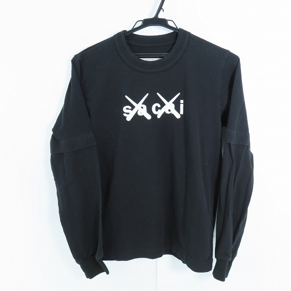 実際に弊社で買取させて頂いたsacai × KAWS/サカイ×カウズ Flock Print Long Sleeve T-shirt ロンT 21-0287S/0