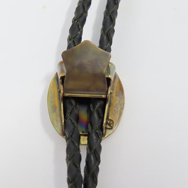 実際に弊社で買取させて頂いた（2）GANGSTERVILLE×Galcia/ギャングスタービル×ガルシア G ループタイ/ボロタイ/ブラス/シルバーの画像 2枚目