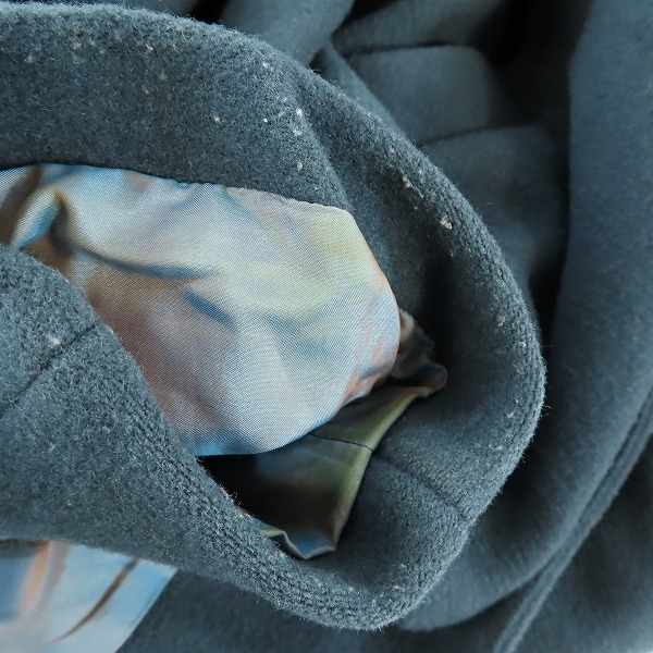 実際に弊社で買取させて頂いたCALEE/キャリー チェスターコート グリーン Mの画像 4枚目