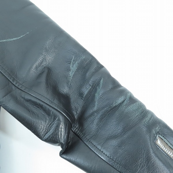 実際に弊社で買取させて頂いたUNDERCOVERISM/アンダーカバーイズム レザー切り替え ダウンジャケット B4215/2の画像 9枚目