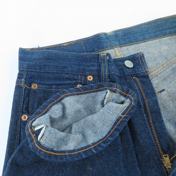 実際に弊社で買取させて頂いたLEVI'S/リーバイス 502-0117 スモールE 刻印16 SCOVILLジップ ヴィンテージ/ビンテージ デニムパンツ/W29×L32の画像 2枚目