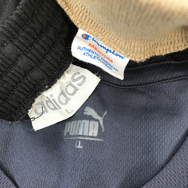 実際に弊社で買取させて頂いた【おまとめ】プーマ/アディダス/チャンピオン 等 Tシャツ/スウェットパンツ/トレーニングウェア 他 メンズ/レディースの画像 1枚目