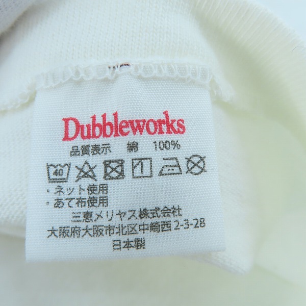 実際に弊社で買取させて頂いたDUBBLEWORKS/ダブルワークス 胸刺繍 半袖Tシャツ/Lの画像 3枚目