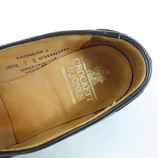実際に弊社で買取させて頂いたCROCKETT & JONES/クロケット＆ジョーンズ タッセルローファー 26212 /7Eの画像 4枚目
