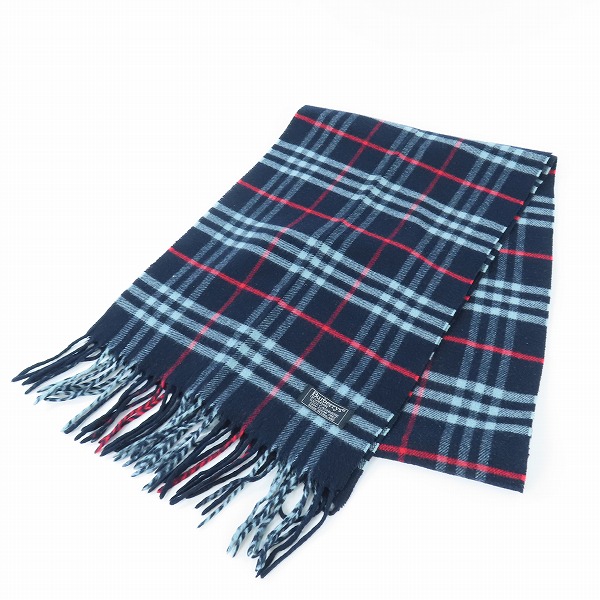 実際に弊社で買取させて頂いたBurberry's/バーバリーズ カシミア100% チェック柄マフラー