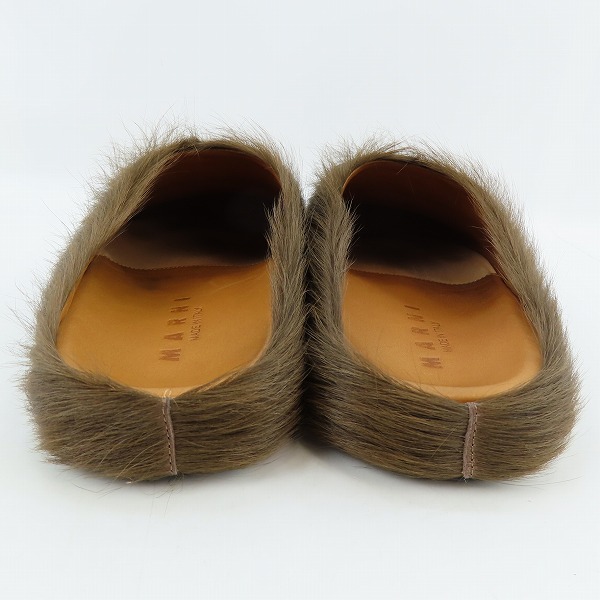 実際に弊社で買取させて頂いたMARNI/マルニ SABOT カーフヘアーサンダル SBMR000600/39の画像 1枚目